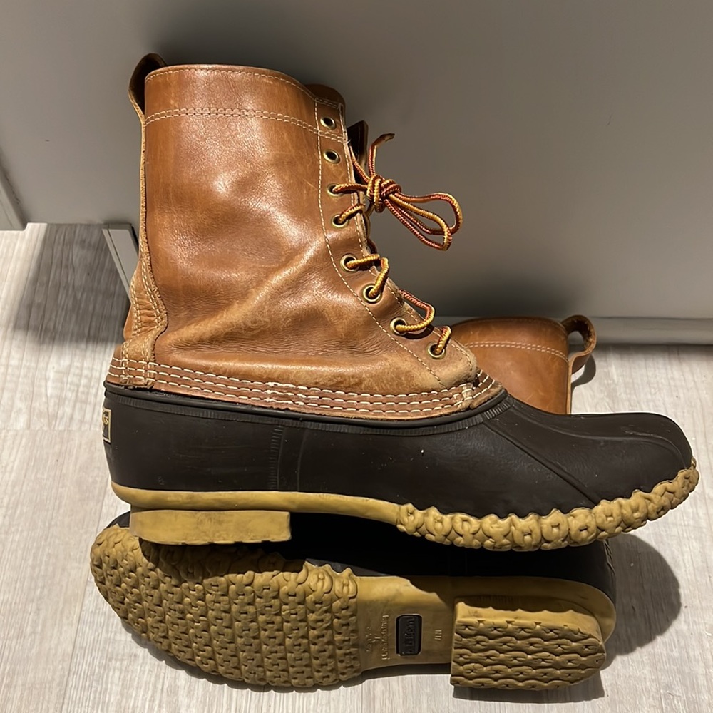 Men’s LL Bean Size 10 Medium 8” Boot Unlined (HM)